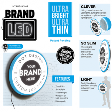 Brand LED signage options