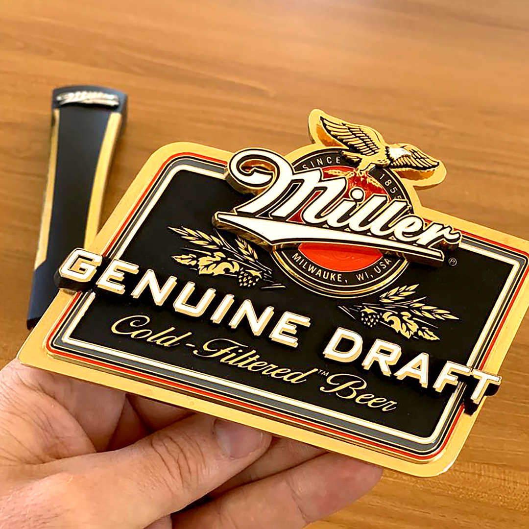 Miller Genuine Draft Tap Badge & Handle