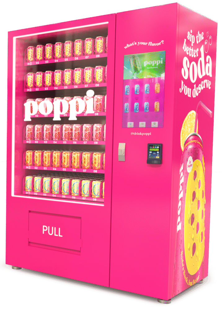 Sold Cold Custom Refrigeration - poppi Vending Machine